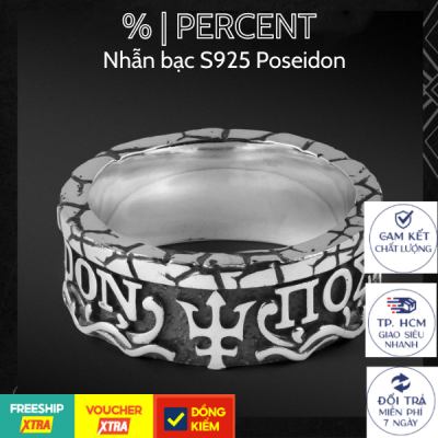Nhẫn Bạc S925 Poseidon Percent Silver Original