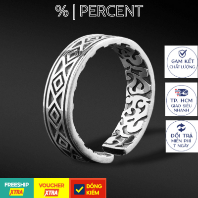 Nhẫn Bạc S925 Rhombus Percent Silver Original