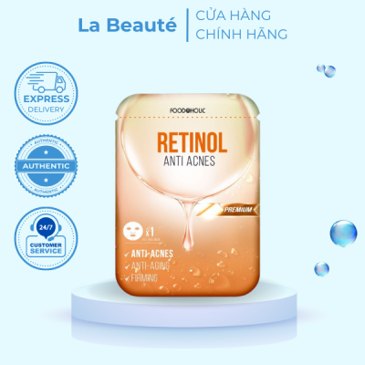 Mặt Nạ Foodaholic Retinol Giảm Mụn & Tái Tạo Da 23ml Retinol Anti Acnes Mask